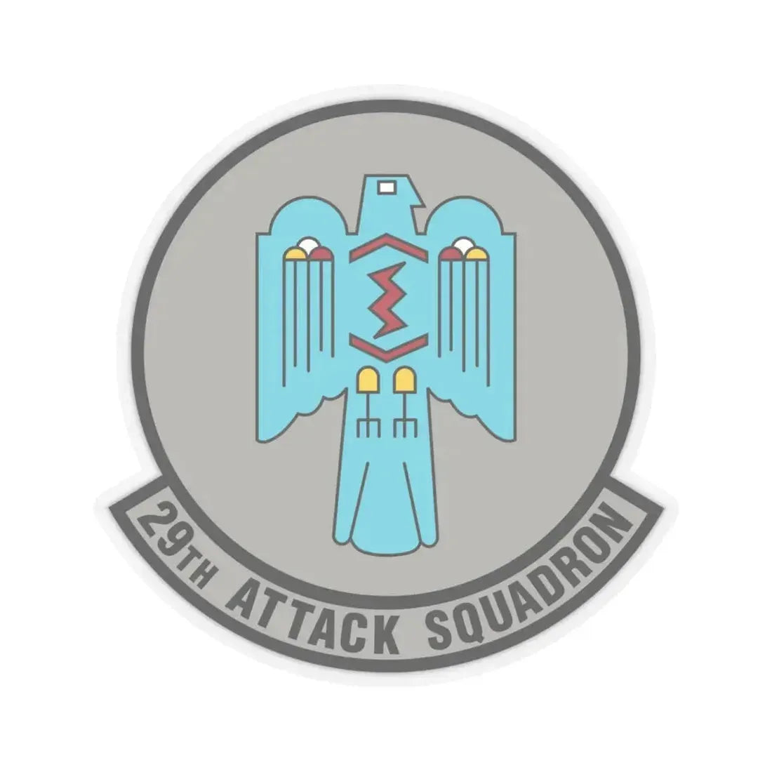29 Attack Squadron ACC (U.S. Air Force) STICKER Vinyl Kiss-Cut Decal 4 Inch Transparent - The Sticker Space