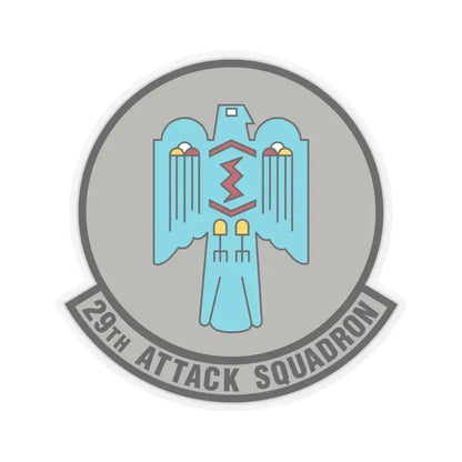 29 Attack Squadron ACC (U.S. Air Force) STICKER Vinyl Kiss-Cut Decal 4 Inch Transparent - The Sticker Space