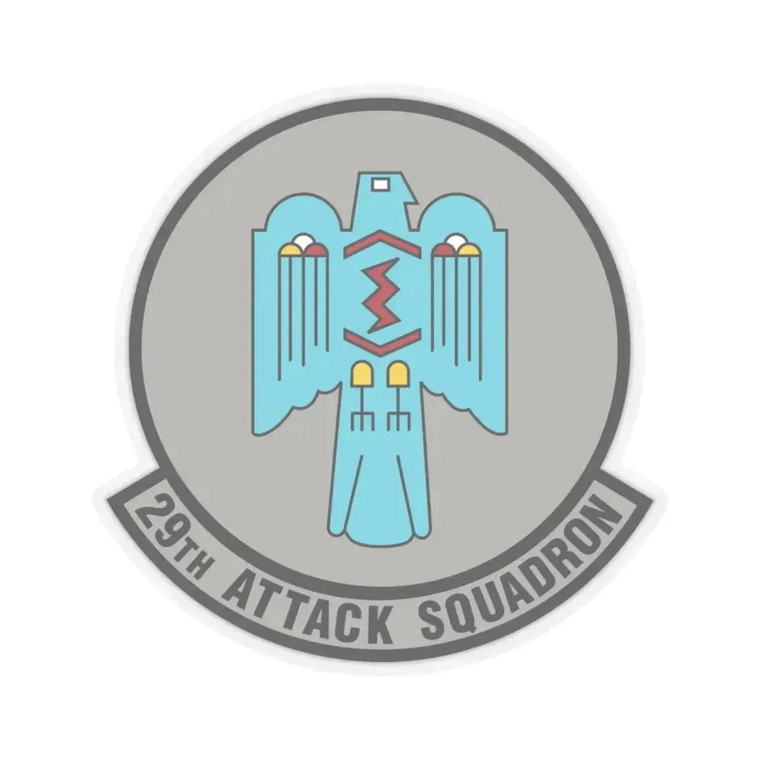 29 Attack Squadron ACC (U.S. Air Force) STICKER Vinyl Kiss-Cut Decal 6 Inch Transparent - The Sticker Space