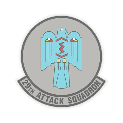 29 Attack Squadron ACC (U.S. Air Force) STICKER Vinyl Kiss-Cut Decal 6 Inch Transparent - The Sticker Space