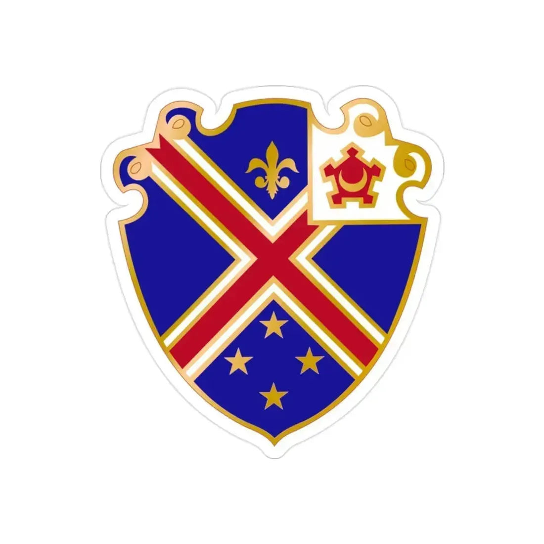 29 Engineer Battalion (U.S. Army) REVERSE PRINT Transparent Die-Cut STICKER 2 Inch Die-Cut Transparent - The Sticker Space