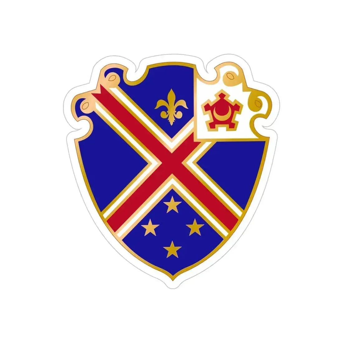 29 Engineer Battalion (U.S. Army) REVERSE PRINT Transparent Die-Cut STICKER 5 Inch Die-Cut Transparent - The Sticker Space