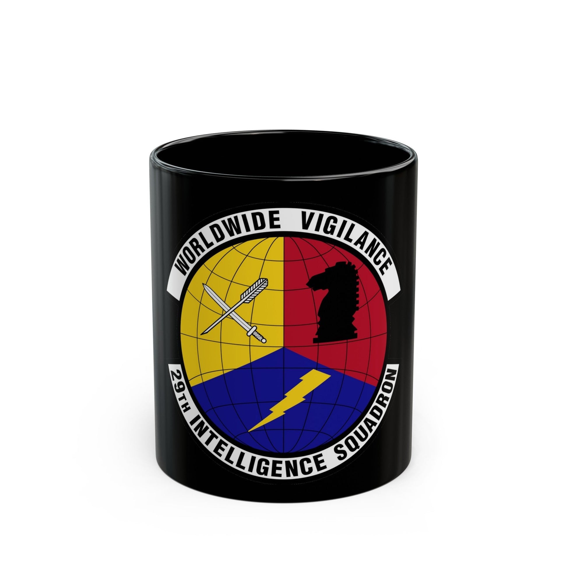 29 Intelligence Squadron ACC (U.S. Air Force) Black Coffee Mug-11oz-The Sticker Space