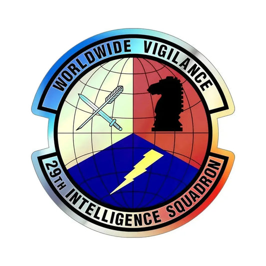 29 Intelligence Squadron ACC (U.S. Air Force) Holographic STICKER Die-Cut Vinyl Decal 6 Inch Holographic - The Sticker Space