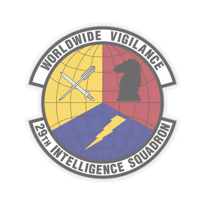 29 Intelligence Squadron ACC (U.S. Air Force) STICKER Vinyl Kiss-Cut Decal 2 Inch Transparent - The Sticker Space
