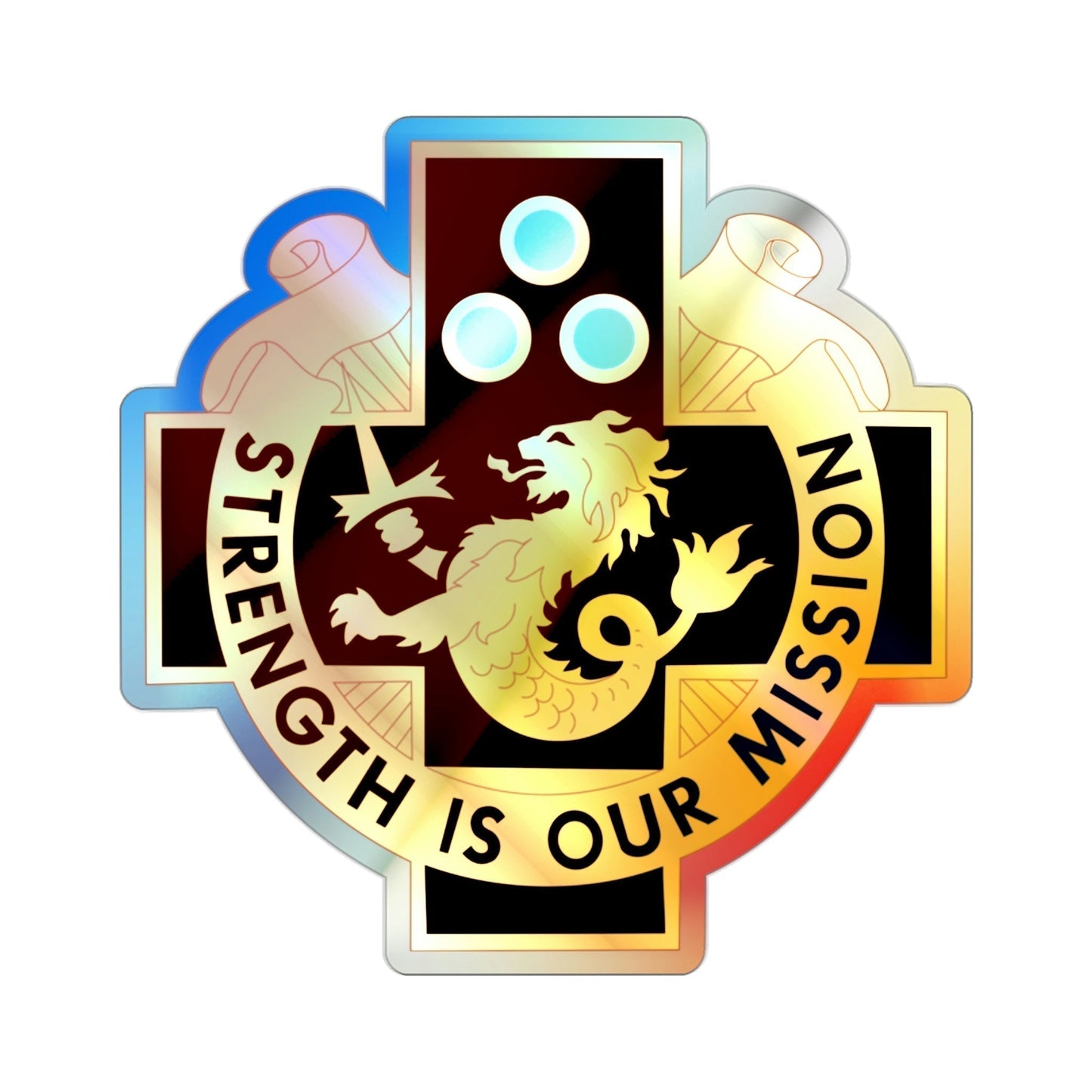 29 Surgical Hospital (U.S. Army) Holographic STICKER Die-Cut Vinyl Decal-2 Inch-The Sticker Space