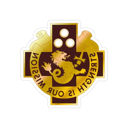29 Surgical Hospital (U.S. Army) REVERSE PRINT Transparent Die-Cut STICKER 2 Inch Die-Cut Transparent - The Sticker Space