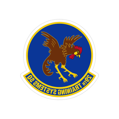 29 Training Systems Sq ACC (U.S. Air Force) REVERSE PRINT Transparent STICKER-3" × 3"-The Sticker Space