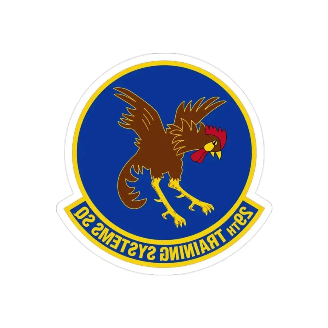 29 Training Systems Sq ACC (U.S. Air Force) REVERSE PRINT Transparent Die-Cut STICKER - The Sticker Space
