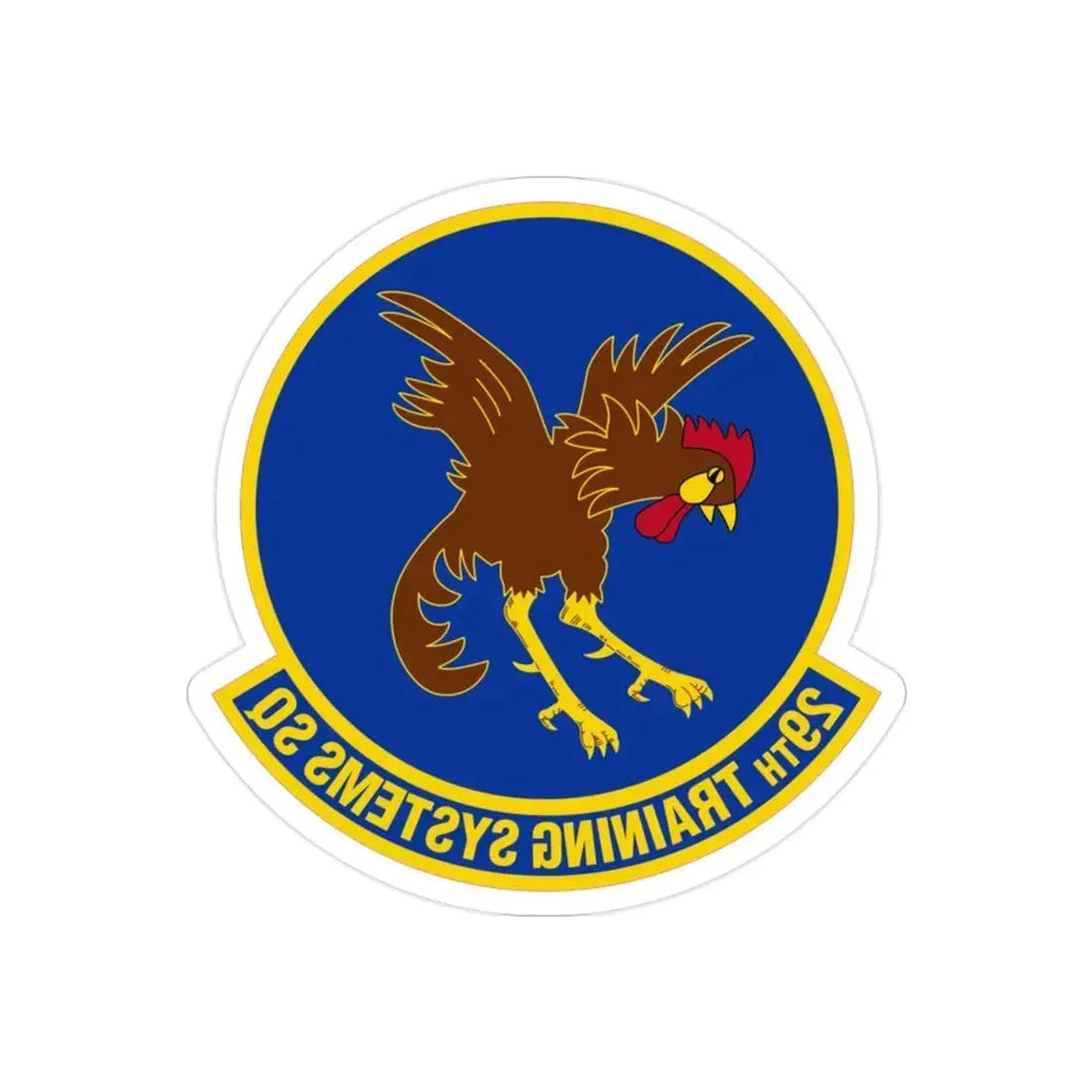 29 Training Systems Sq ACC (U.S. Air Force) REVERSE PRINT Transparent Die-Cut STICKER - The Sticker Space