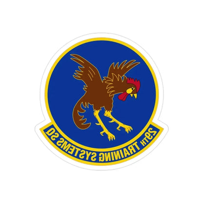 29 Training Systems Sq ACC (U.S. Air Force) REVERSE PRINT Transparent Die-Cut STICKER - The Sticker Space