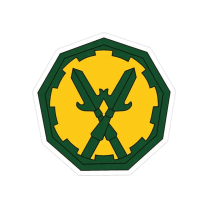 290 Military Police Brigade 2 (U.S. Army) REVERSE PRINT Transparent Die-Cut STICKER 2 Inch Die-Cut Transparent - The Sticker Space