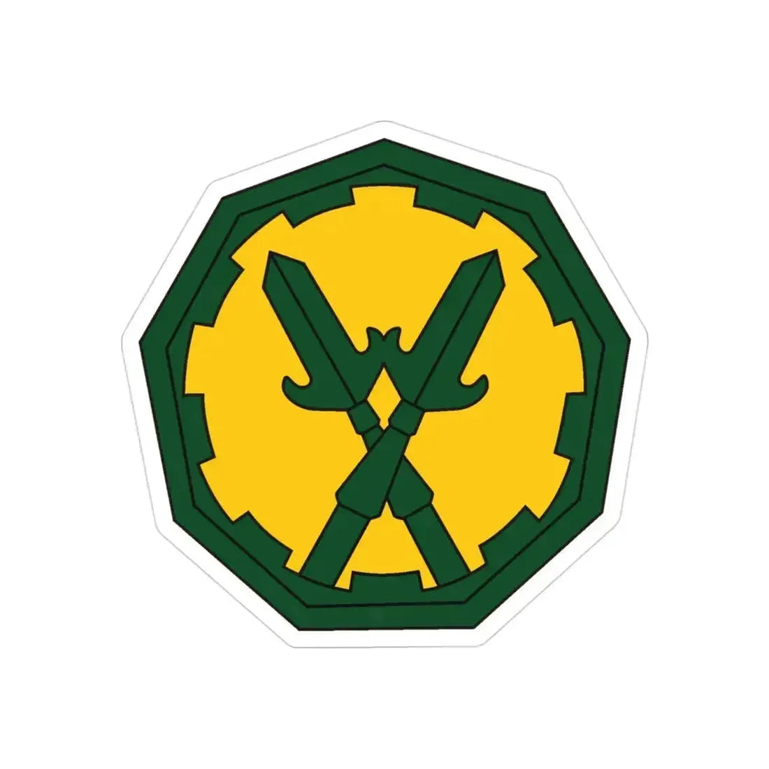 290 Military Police Brigade 2 (U.S. Army) REVERSE PRINT Transparent Die-Cut STICKER 3 Inch Die-Cut Transparent - The Sticker Space
