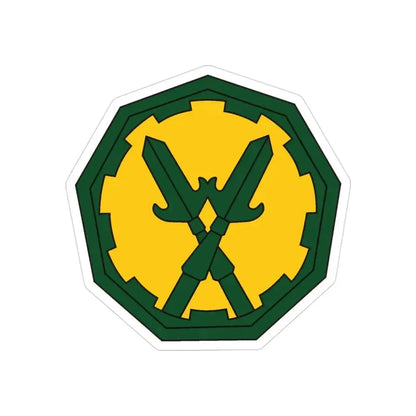 290 Military Police Brigade 2 (U.S. Army) REVERSE PRINT Transparent Die-Cut STICKER 3 Inch Die-Cut Transparent - The Sticker Space