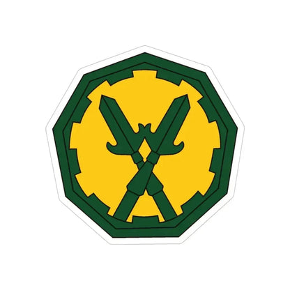 290 Military Police Brigade 2 (U.S. Army) REVERSE PRINT Transparent Die-Cut STICKER 5 Inch Die-Cut Transparent - The Sticker Space