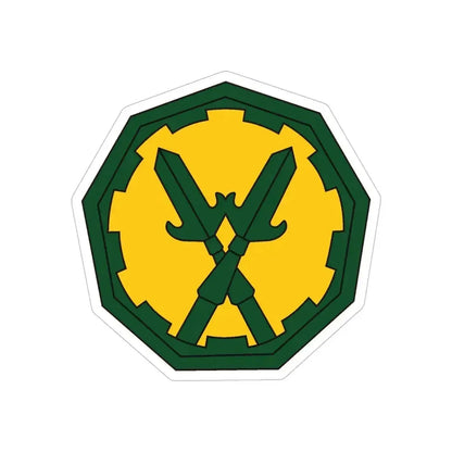 290 Military Police Brigade 2 (U.S. Army) REVERSE PRINT Transparent Die-Cut STICKER 6 Inch Die-Cut Transparent - The Sticker Space
