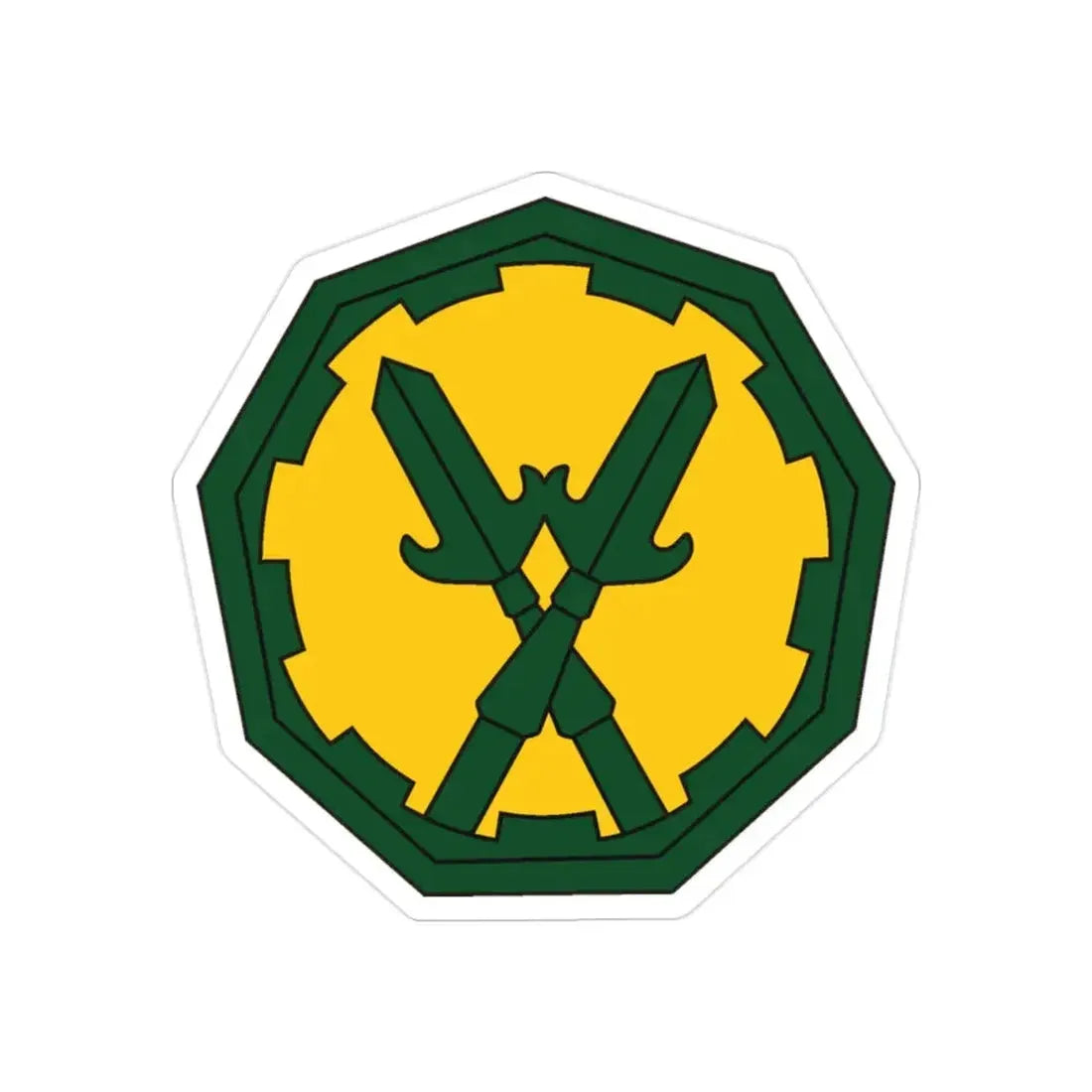 290 Military Police Brigade 2 (U.S. Army) REVERSE PRINT Transparent Die-Cut STICKER - The Sticker Space