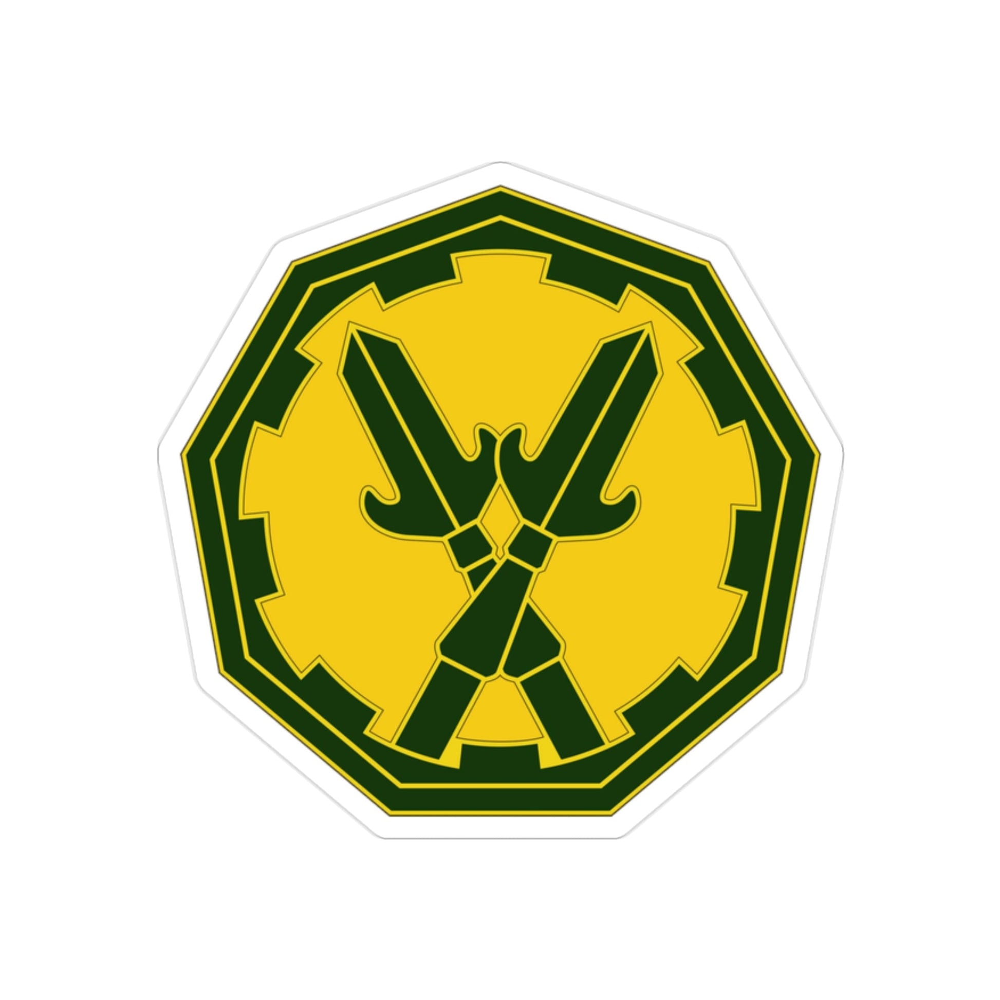 290 Military Police Brigade 3 (U.S. Army) REVERSE PRINT Transparent STICKER-2" × 2"-The Sticker Space