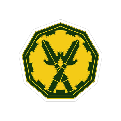 290 Military Police Brigade 3 (U.S. Army) REVERSE PRINT Transparent STICKER-2" × 2"-The Sticker Space