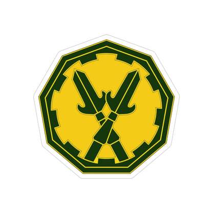 290 Military Police Brigade 3 (U.S. Army) REVERSE PRINT Transparent STICKER-4" × 4"-The Sticker Space