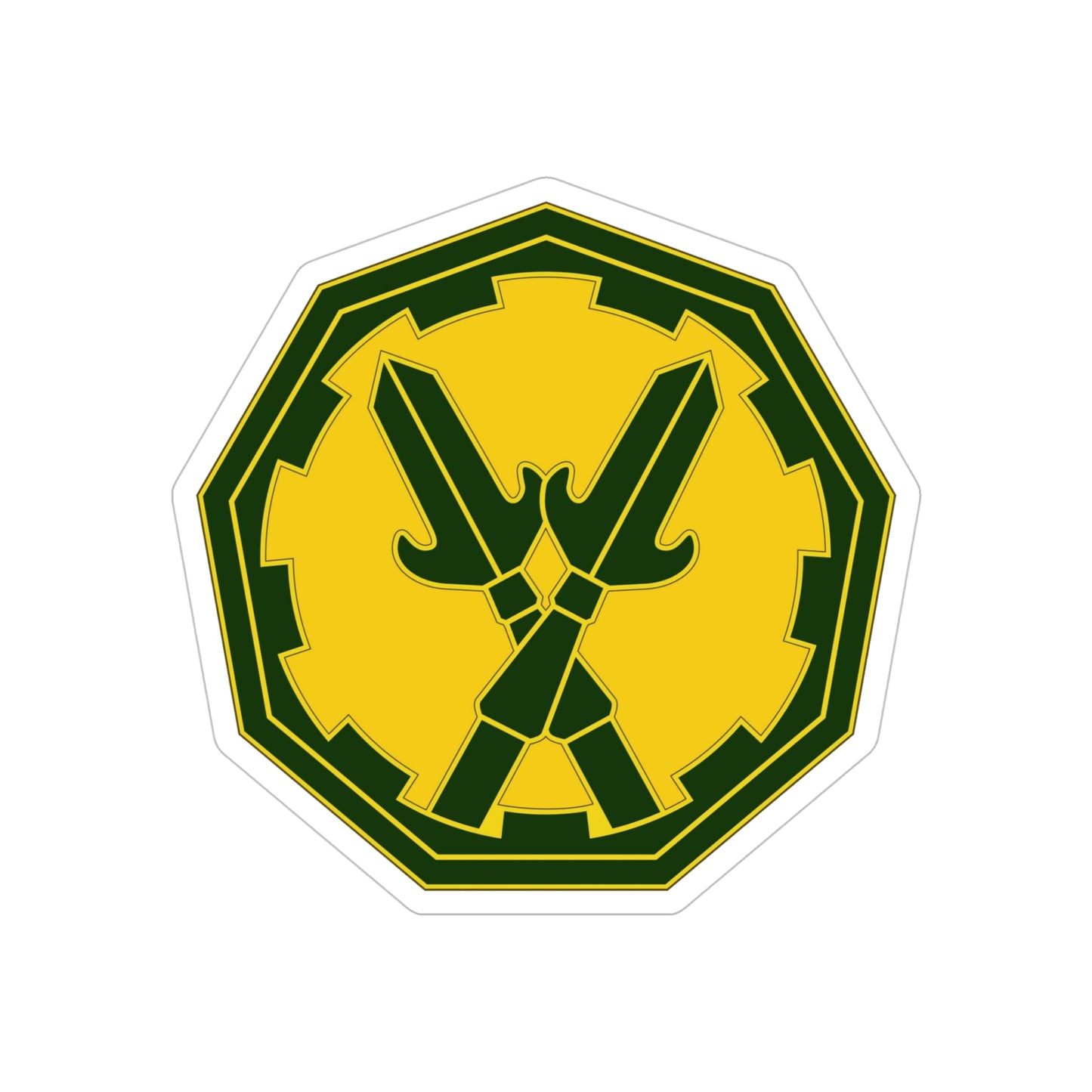 290 Military Police Brigade 3 (U.S. Army) REVERSE PRINT Transparent STICKER-5" × 5"-The Sticker Space