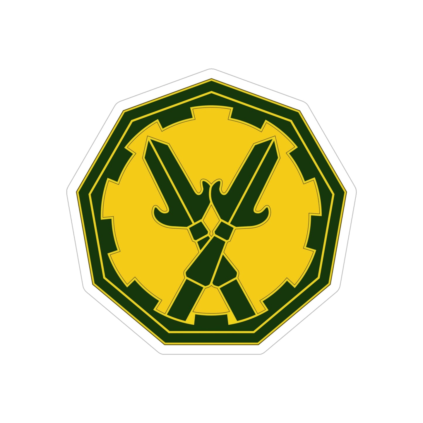 290 Military Police Brigade 3 (U.S. Army) REVERSE PRINT Transparent STICKER-6" × 6"-The Sticker Space