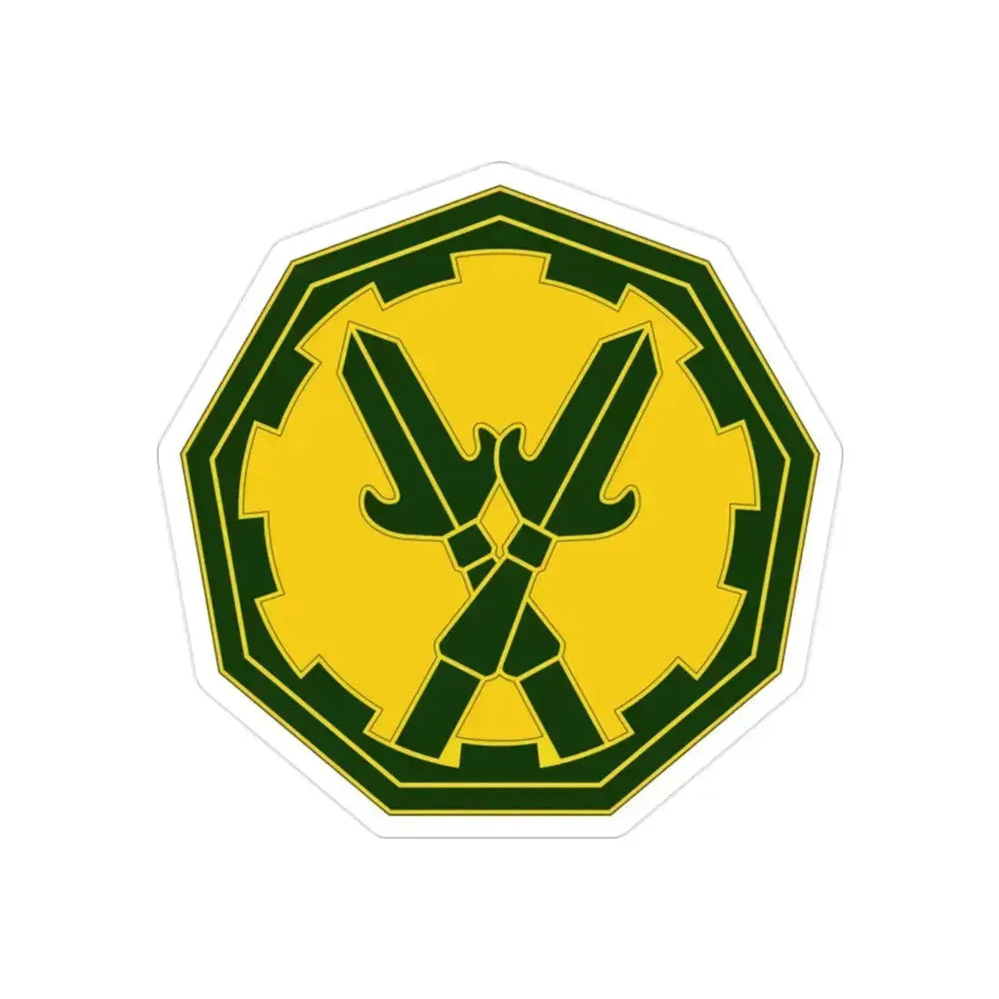 290 Military Police Brigade 3 (U.S. Army) REVERSE PRINT Transparent Die-Cut STICKER 2 Inch Die-Cut Transparent - The Sticker Space