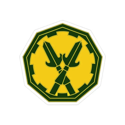 290 Military Police Brigade 3 (U.S. Army) REVERSE PRINT Transparent Die-Cut STICKER 2 Inch Die-Cut Transparent - The Sticker Space