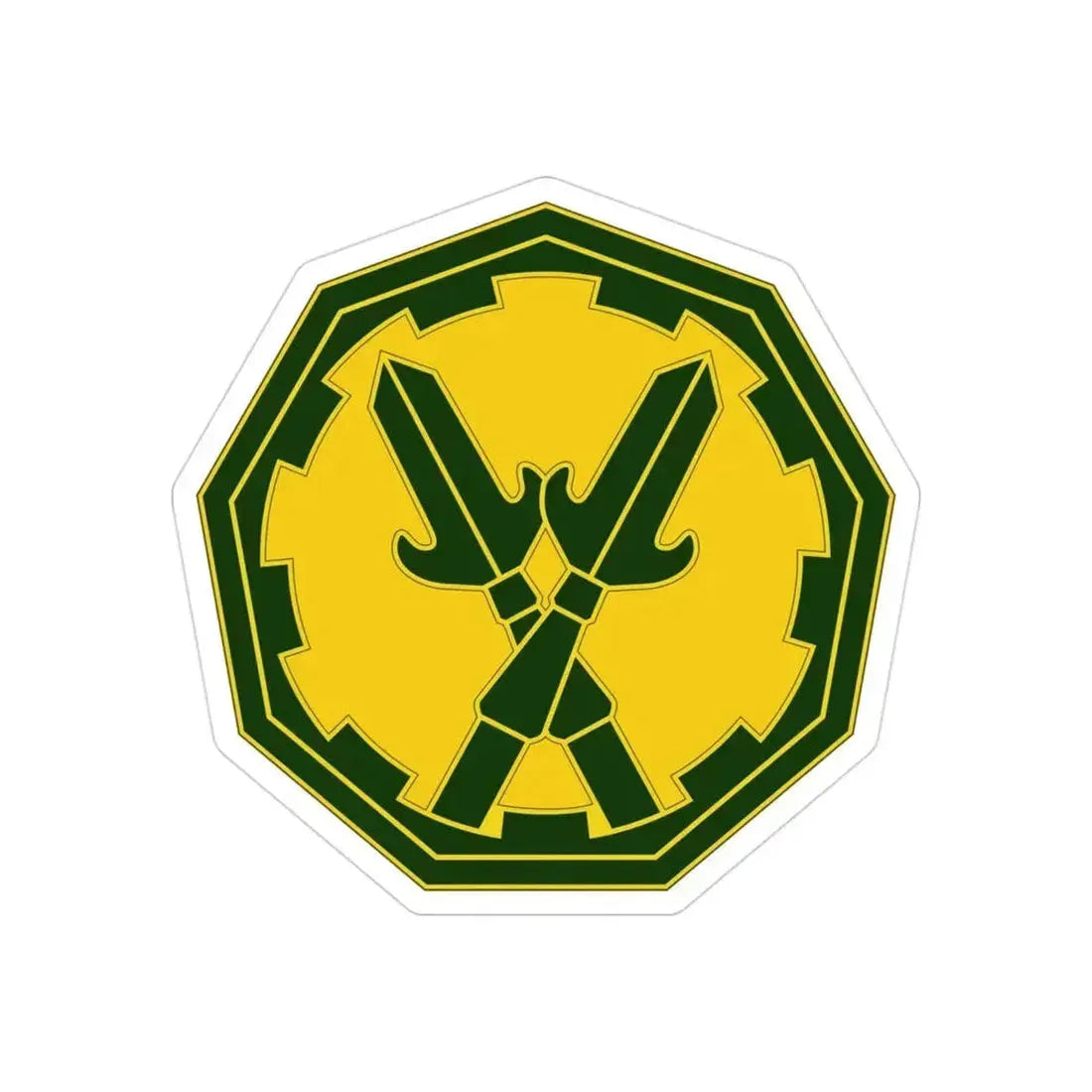 290 Military Police Brigade 3 (U.S. Army) REVERSE PRINT Transparent Die-Cut STICKER 3 Inch Die-Cut Transparent - The Sticker Space