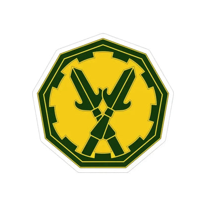 290 Military Police Brigade 3 (U.S. Army) REVERSE PRINT Transparent Die-Cut STICKER 3 Inch Die-Cut Transparent - The Sticker Space