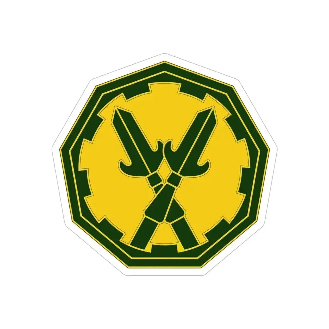 290 Military Police Brigade 3 (U.S. Army) REVERSE PRINT Transparent Die-Cut STICKER 5 Inch Die-Cut Transparent - The Sticker Space