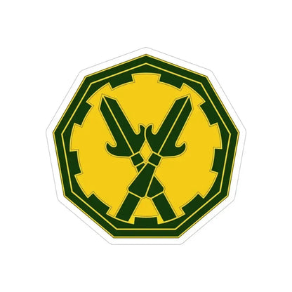 290 Military Police Brigade 3 (U.S. Army) REVERSE PRINT Transparent Die-Cut STICKER 5 Inch Die-Cut Transparent - The Sticker Space