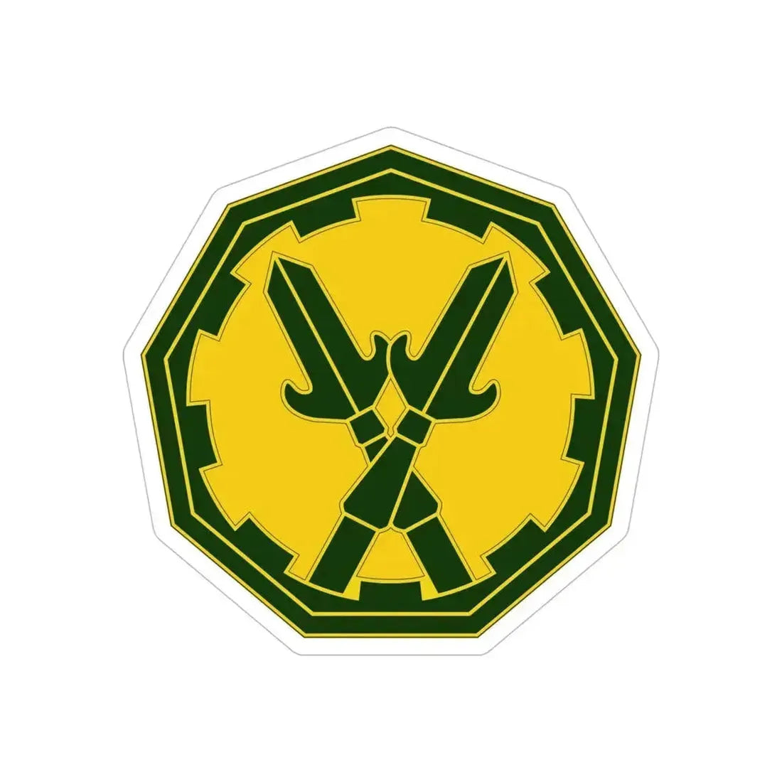 290 Military Police Brigade 3 (U.S. Army) REVERSE PRINT Transparent Die-Cut STICKER 6 Inch Die-Cut Transparent - The Sticker Space