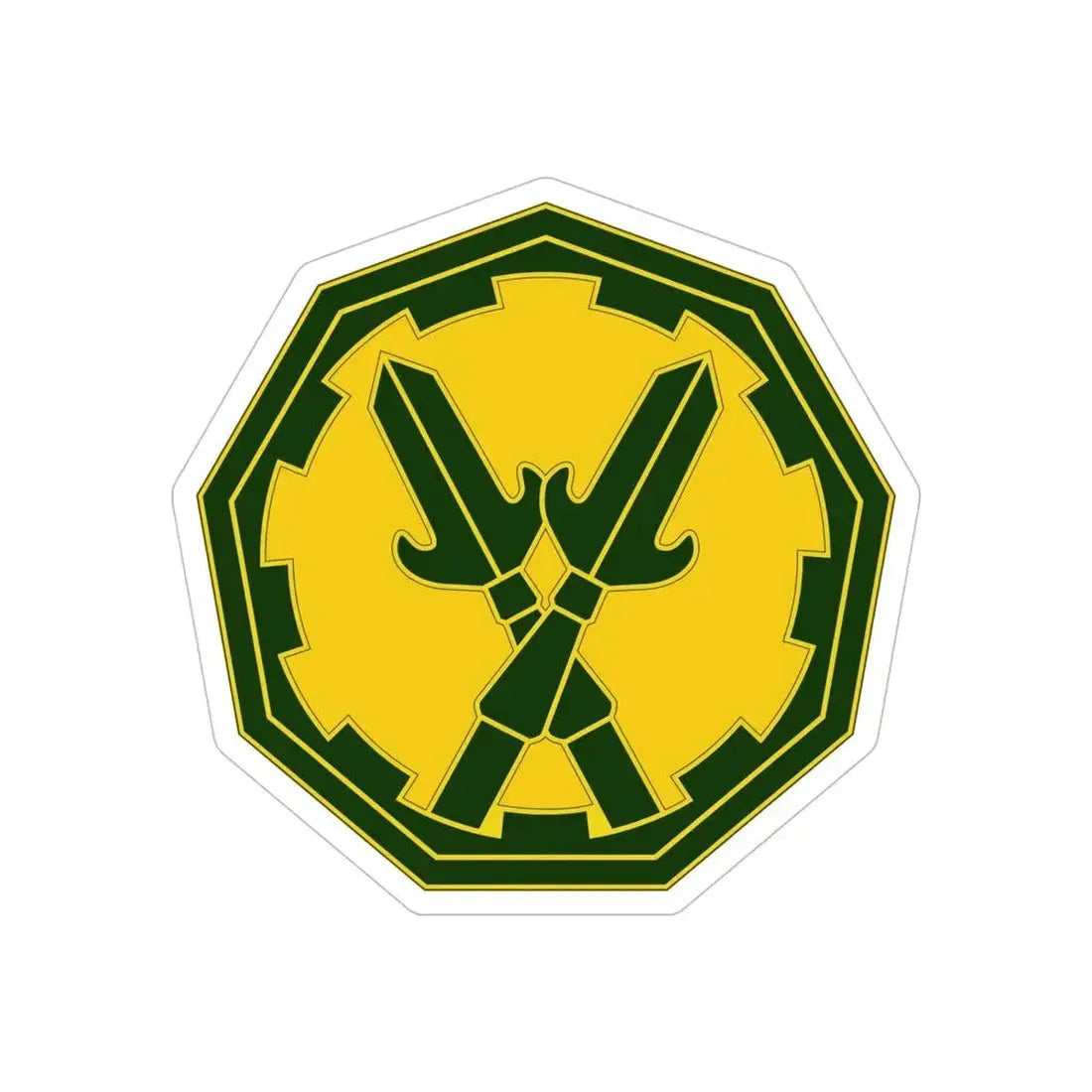 290 Military Police Brigade 3 (U.S. Army) REVERSE PRINT Transparent Die-Cut STICKER - The Sticker Space
