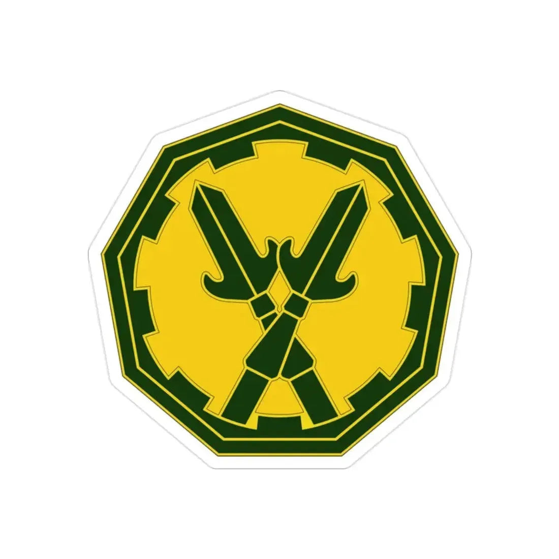 290 Military Police Brigade 3 (U.S. Army) REVERSE PRINT Transparent Die-Cut STICKER - The Sticker Space
