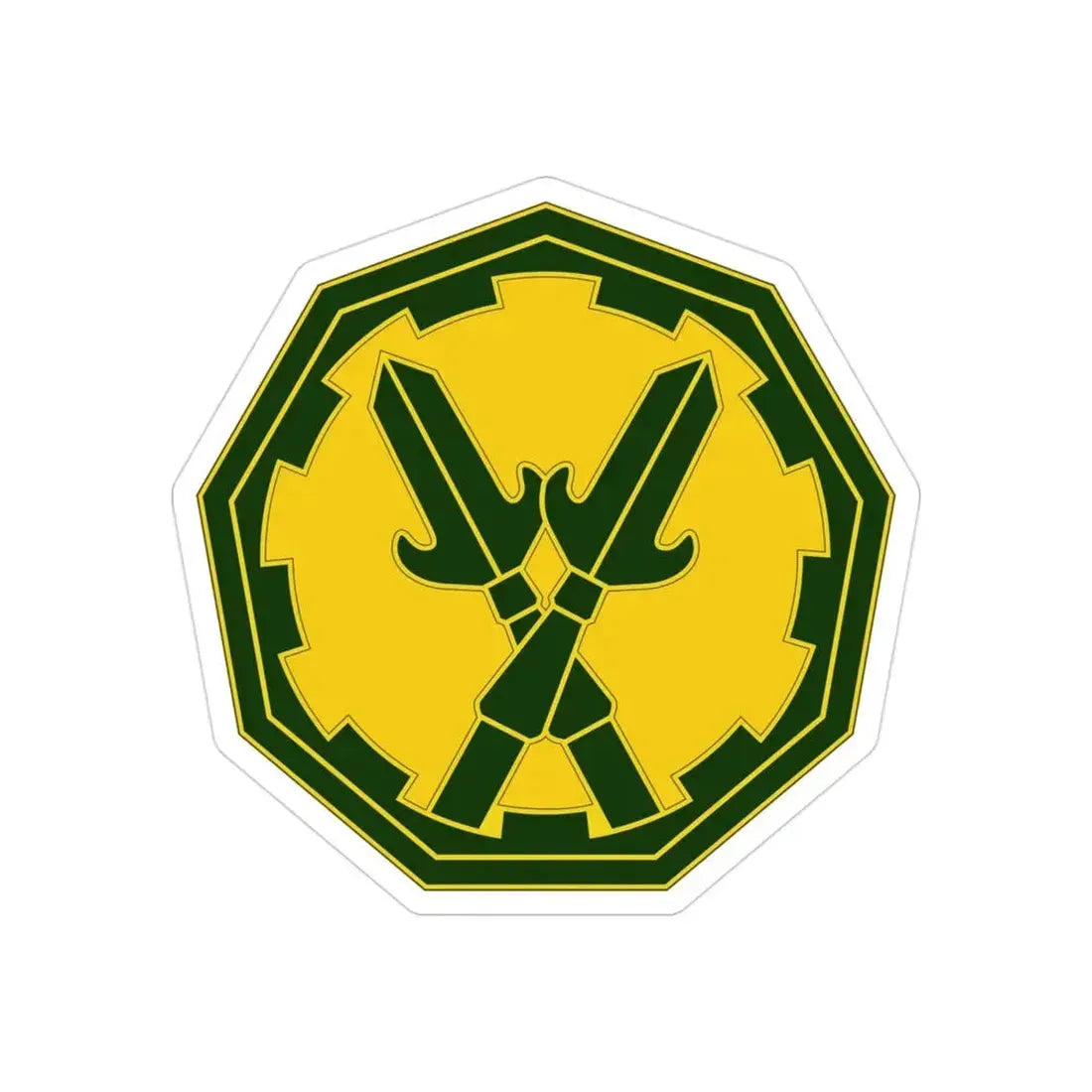 290 Military Police Brigade 3 (U.S. Army) REVERSE PRINT Transparent Die-Cut STICKER - The Sticker Space
