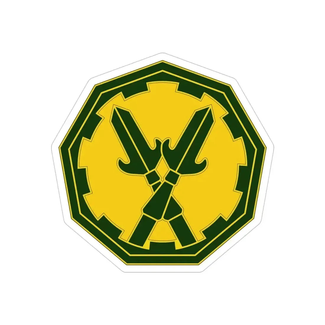 290 Military Police Brigade 3 (U.S. Army) REVERSE PRINT Transparent Die-Cut STICKER - The Sticker Space