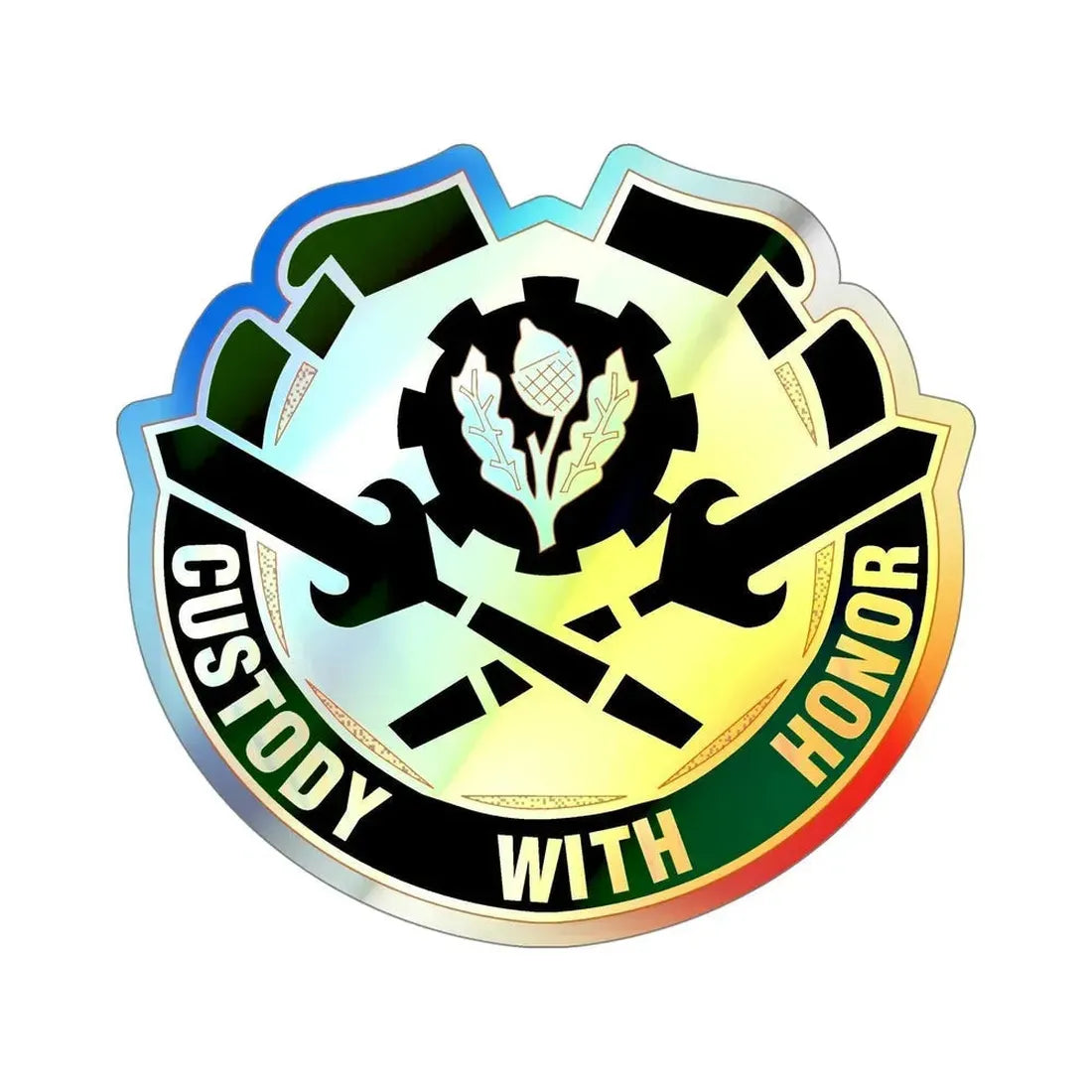 290 Military Police Brigade (U.S. Army) Holographic STICKER Die-Cut Vinyl Decal - The Sticker Space