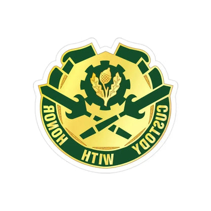 290 Military Police Brigade (U.S. Army) REVERSE PRINT Transparent Die-Cut STICKER 2 Inch Die-Cut Transparent - The Sticker Space