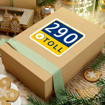 290 Toll Road free (Texas) (Road Sign) STICKER Vinyl Kiss-Cut Decal - The Sticker Space