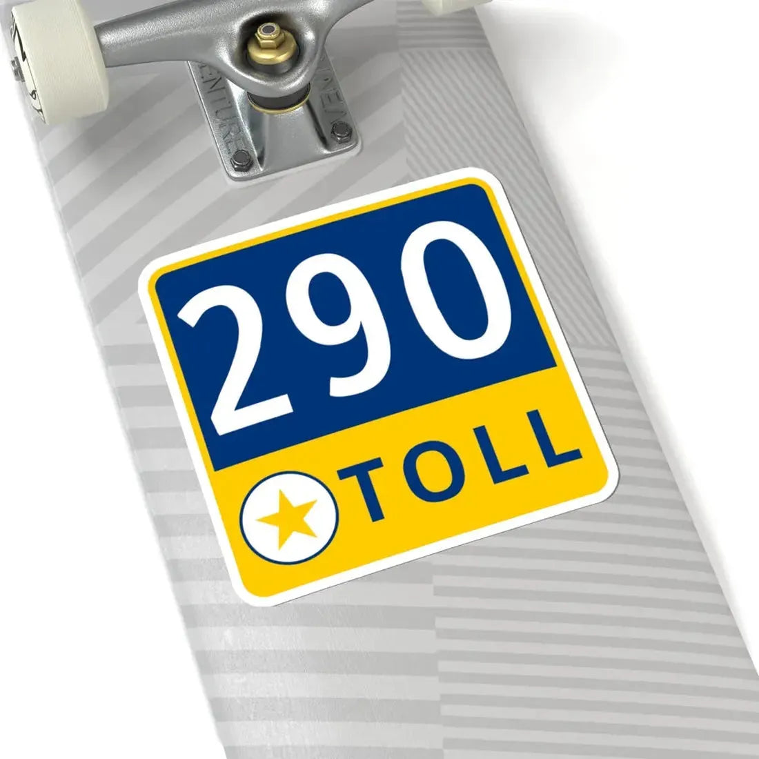 290 Toll Road free (Texas) (Road Sign) STICKER Vinyl Kiss-Cut Decal - The Sticker Space