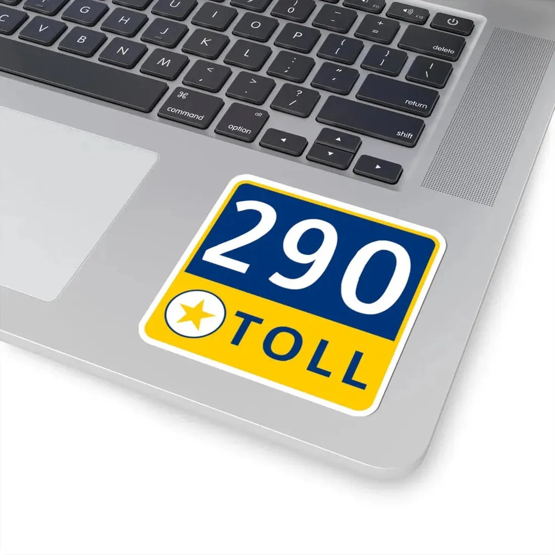 290 Toll Road free (Texas) (Road Sign) STICKER Vinyl Kiss-Cut Decal - The Sticker Space