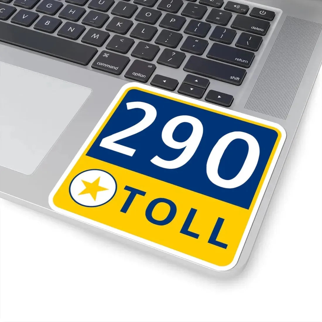 290 Toll Road free (Texas) (Road Sign) STICKER Vinyl Kiss-Cut Decal - The Sticker Space