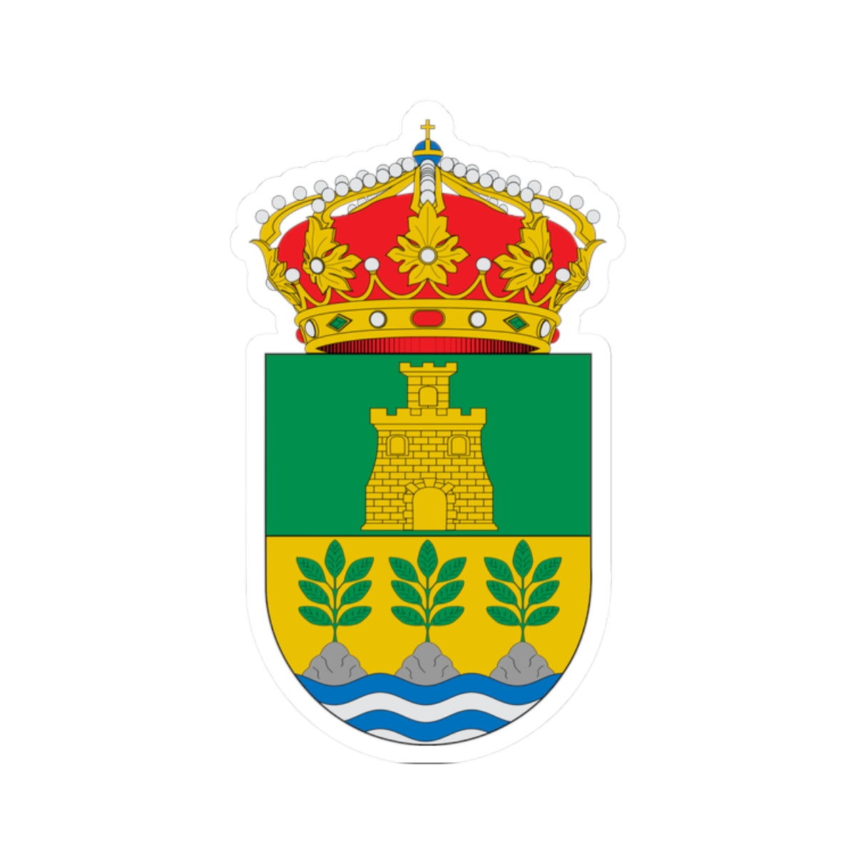 Escudo de Cantoria (Spain) (Coat of Arms) STICKER Vinyl Kiss-Cut Decal