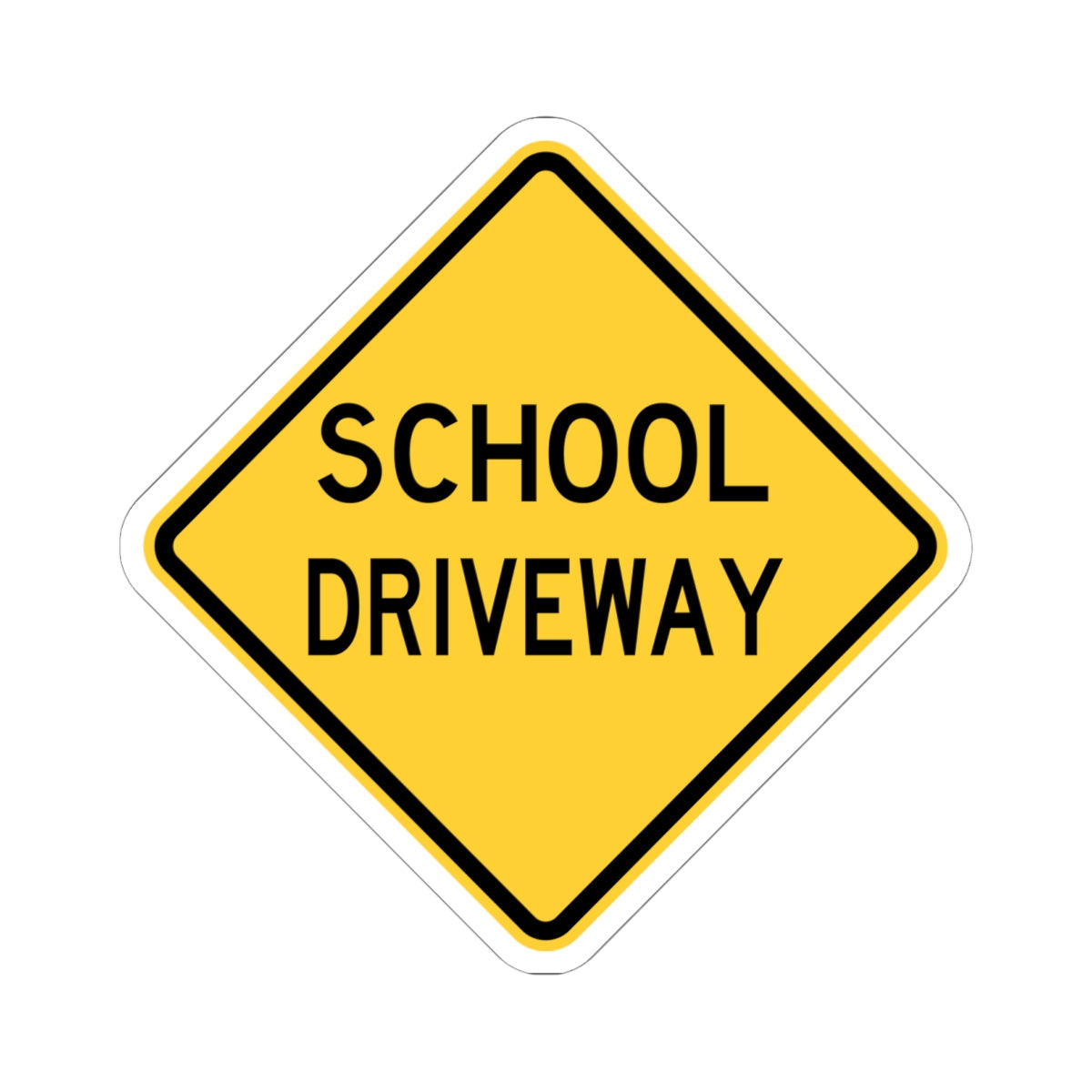 NJ Road sign WNJ25-3 (New Jersey) (Road Sign) STICKER Vinyl Kiss-Cut Decal