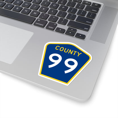 County 99 MN (Minnesota) (Road Sign) STICKER Vinyl Kiss-Cut Decal
