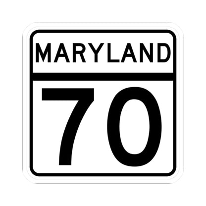 MD Route 70 (Maryland) (Road Sign) STICKER Vinyl Kiss-Cut Decal