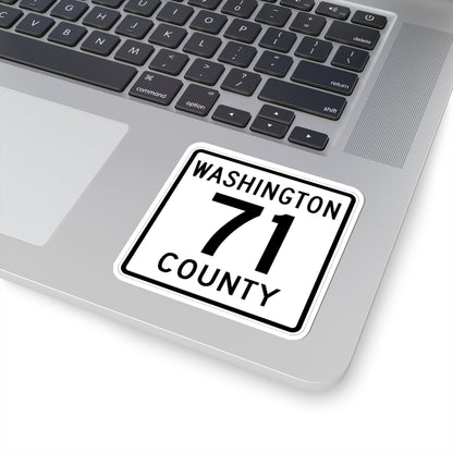 Washington County 71 MN (Minnesota) (Road Sign) STICKER Vinyl Kiss-Cut Decal