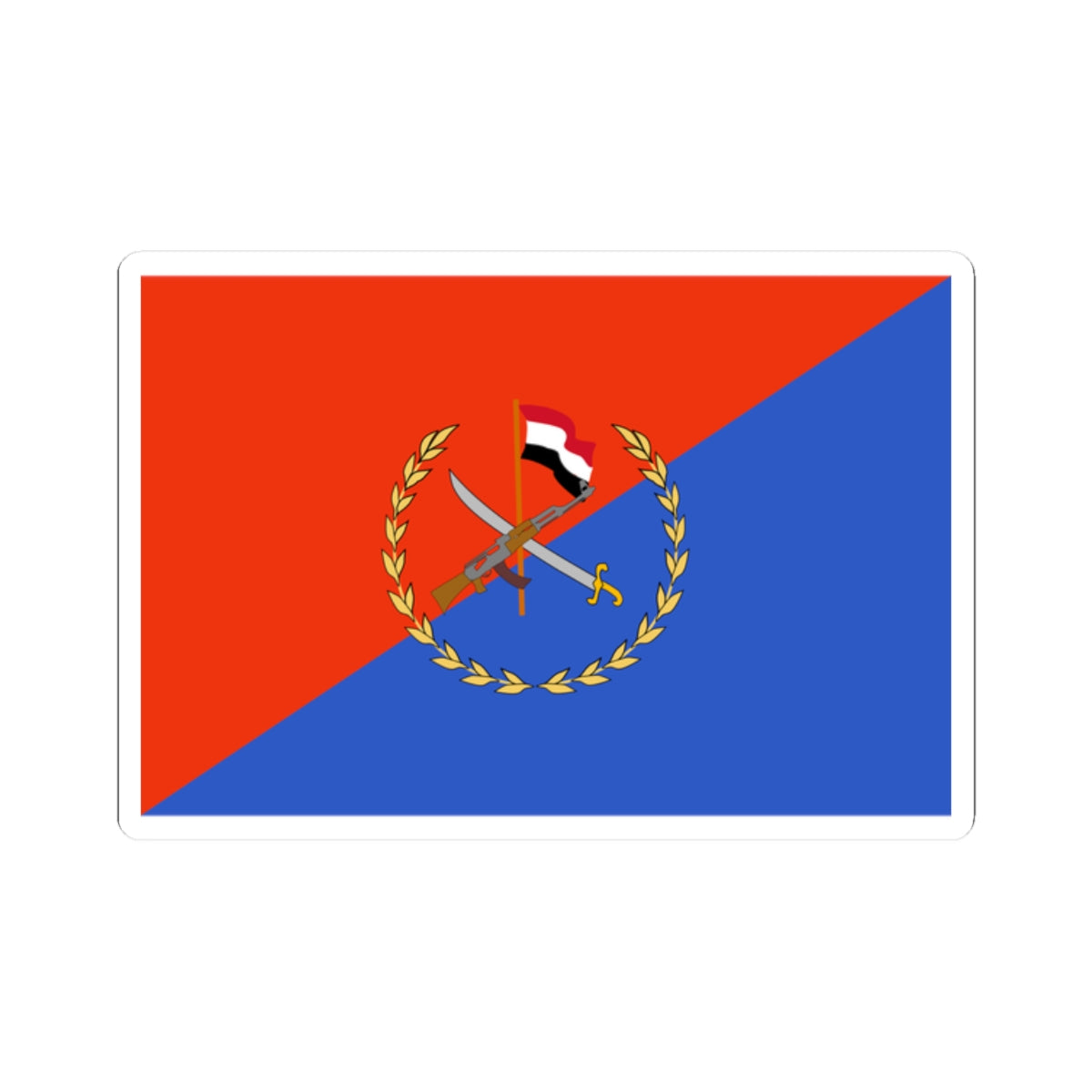 Yemeni Republican Guard Flag (Yemen) STICKER Vinyl Kiss-Cut Decal