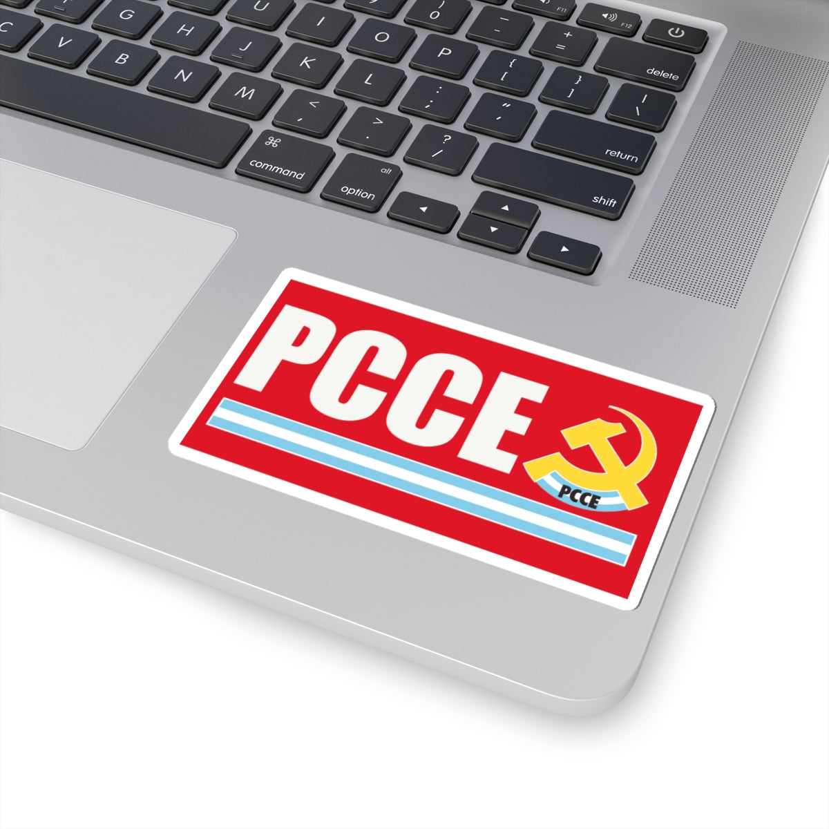 Flag of Communist Party Extraordinary Congress PCCE - STICKER Vinyl Kiss-Cut Decal